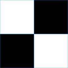 set of business cards, Black and White Board with Blue Borders