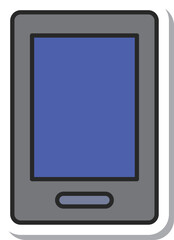 ステッカー風日用品イラスト　スマートフォン
