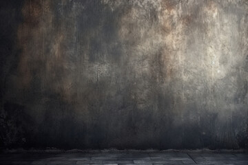 Weathered old abstract wall background with soft gradient lighting. Generative AI