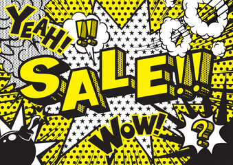 	販売促進の英文POPデザイン素材