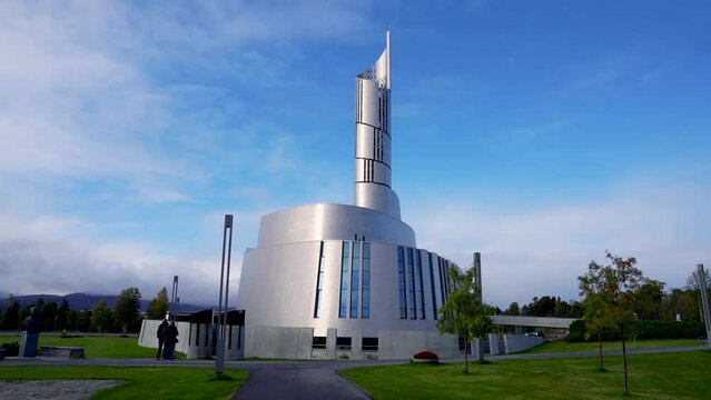 Northern Lights Cathedral Alta Norway