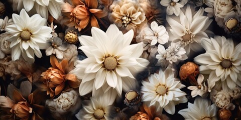 white Flowers, Generative AI