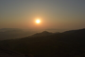 Sunrise from a hilltop