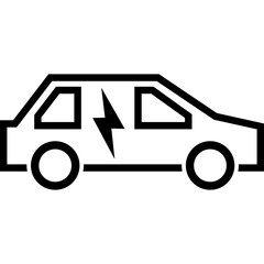 Gráfico vectorial de un e-car