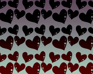 heart black and red seamless pattern design wallpaper, special for love one seamless pattern background	