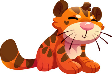Plush tiger cub