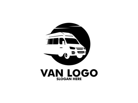 Van logo vector template isolated on white background
