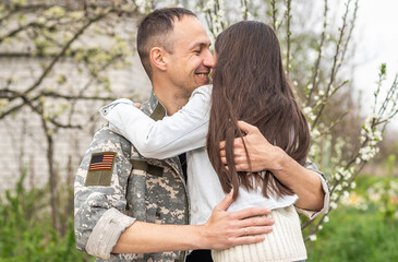 Soldier reunited with his daughter.