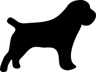 Dog vector icon eps 10. Simple isolated illustration.