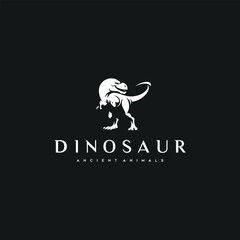 T Rex logo character,dinosaur age predator