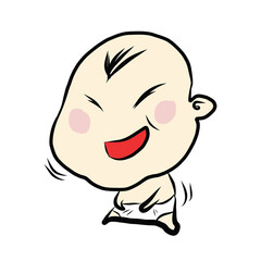 Baby cute boy funny cartoon10
