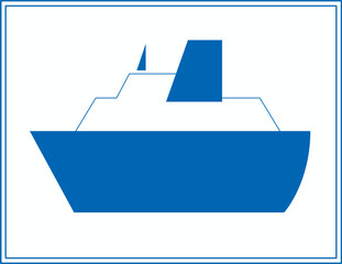 Other signs, Road signs in Japan, In Japan, road signs, Order on Sign, Line, and Surface Marking (in japanese: Ferry (pictogram established in Japanese Industrial Standards))