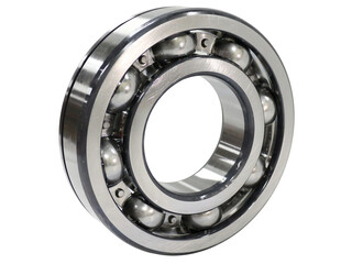 Bearings for gearboxes in cars, boats and more, isolated on white background