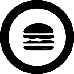 fast food icon, sign, symbol, vector, art