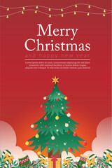 Merry christmas and new year background