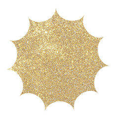 Christmas gold glitter stars. Christmas decoration stars. 