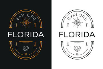 Florida City Design, Vector illustration.
