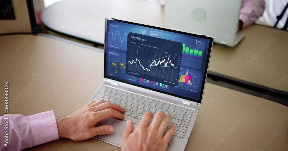 Aufkleber KPI Business Analytics Data Dashboard