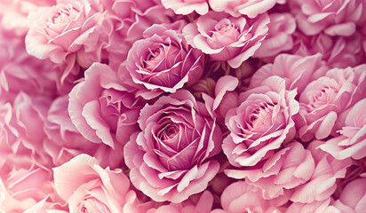 Pink Roses Flower Background | AI Generated 