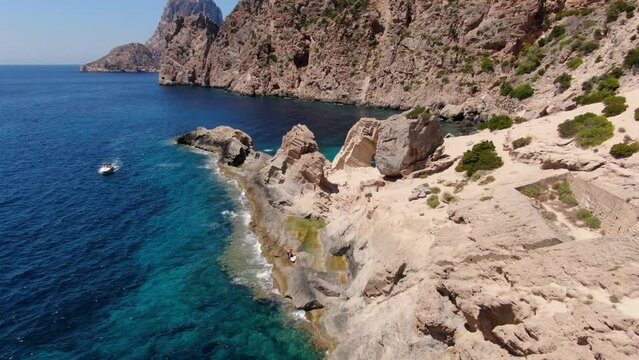 Ibiza Playa de Atlantis con drone