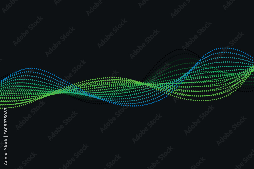 Fototapete colorful soft 3d halftone wave effect. simple gradient abstract background. suitable for landing pag
