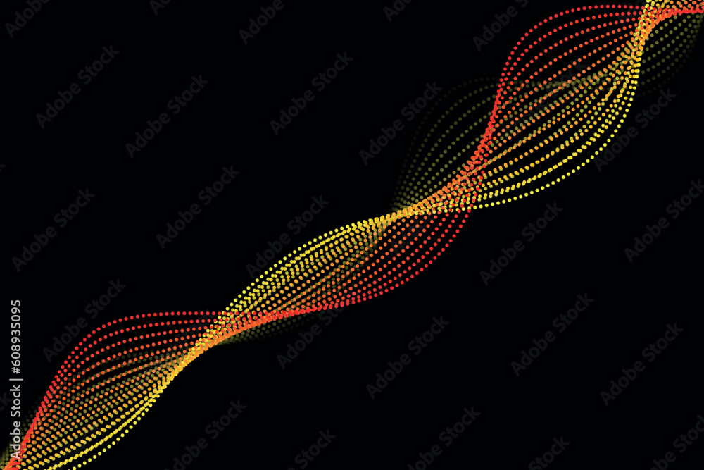 Poster colorful soft 3d halftone wave effect. simple gradient abstract background. suitable for landing pag