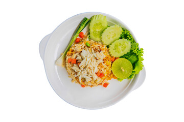 Crab Fried Rice with Vegetables.