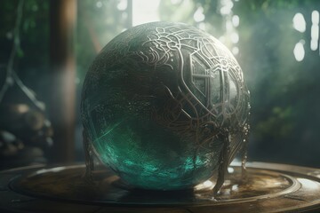Green prediction ball forest. Generate Ai