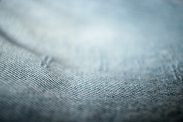Jeans background, denim with seam of fashion design
