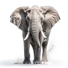 Fototapeta na wymiar elephant on white background