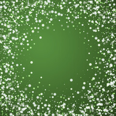 Magic falling snow christmas background. Subtle