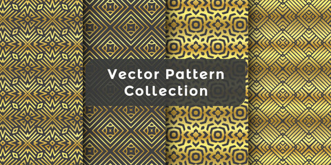 Abstract geometric easy seamless set creative vector symbols textures