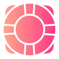 life saver gradient icon