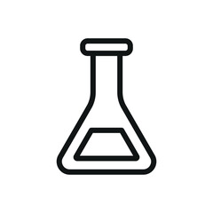 erlenmeyer sign symbol vector glyph icon