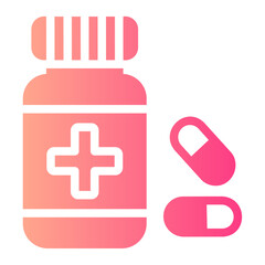 Obraz premium painkiller gradient icon