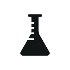 erlenmeyer sign symbol vector glyph icon