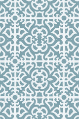 Exotic elegance: Arabesque Fabric Vintage Geometric Pattern. Perfect for textiles and vintage-inspired creations.