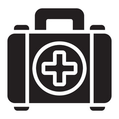 first aid kit glyph icon