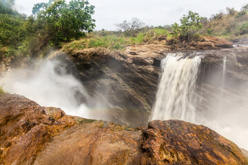 View of Murchison Falls on the Victoria Nile river, Uganda