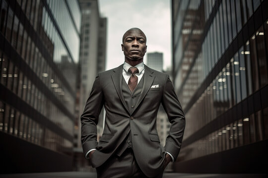 Portrait of an African American businessman