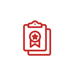 documents folders clipboards line icons