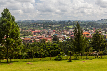 Aerial view of Fort Portal, Uganda