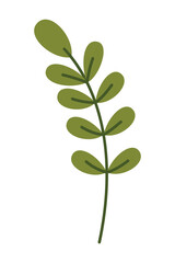 Spring Element Illustration Isolated On White Background. Gardening and Spring hand drawn elements. Floral and Animal Spring doodle set. Cute set of spring cliparts, easter elements.