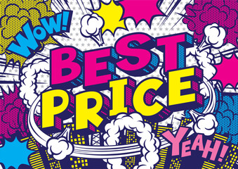 販売促進の英文POPデザイン素材