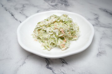 homemade coleslaw