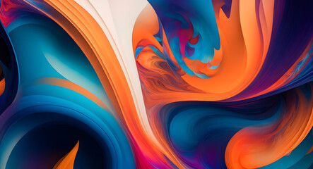 Blue Abstract Circle Design Pattern