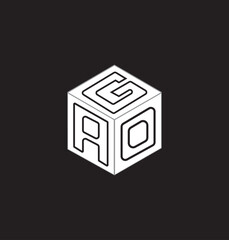 Obraz premium These designs are cube logo design and letter logo design.