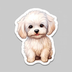 Sticker Cute Puppy AI Generated