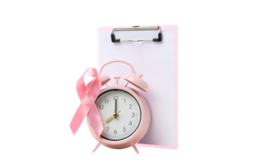 PNG, World Cancer day, concept of female cancer, isolated on white background