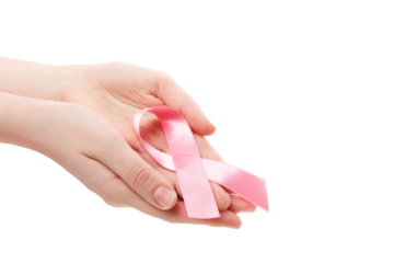 PNG, World Cancer day, concept of female cancer, isolated on white background